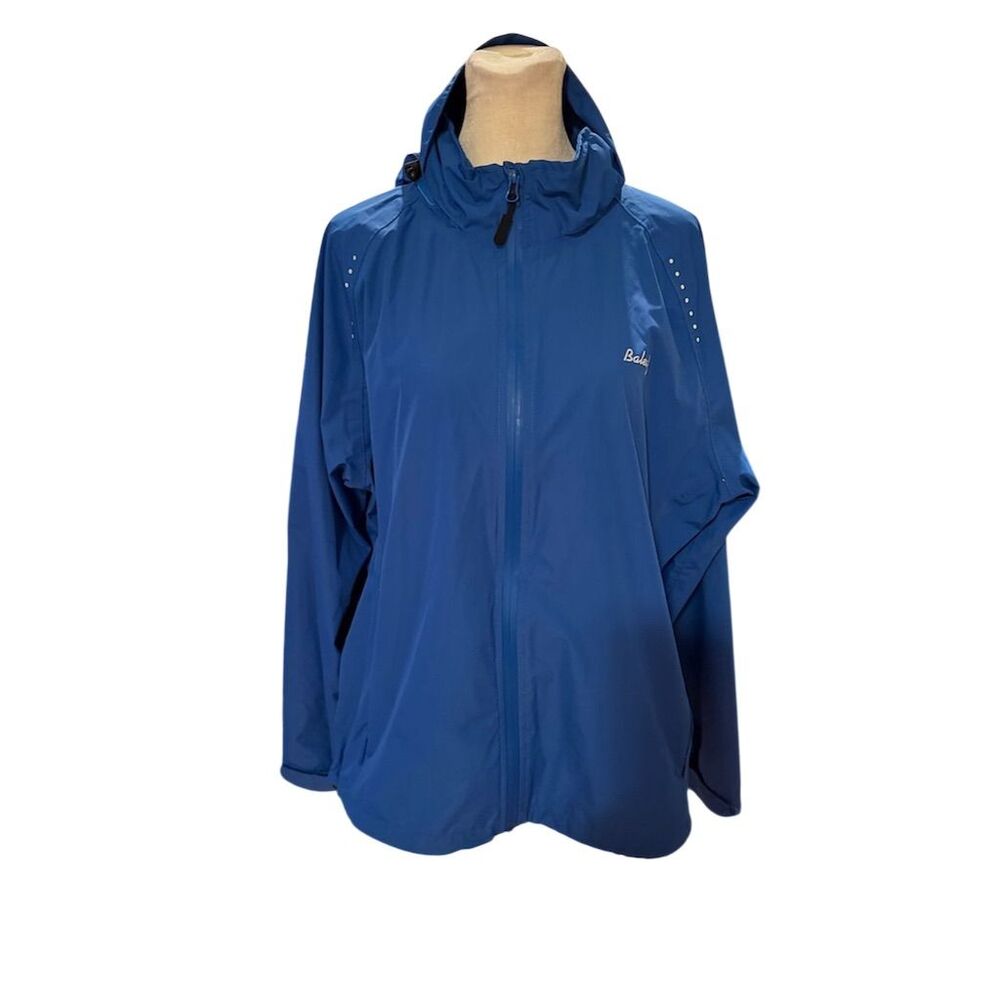 Baleaf Men’s XL Blue Waterproof Cycling Rain Jacket with Hood
